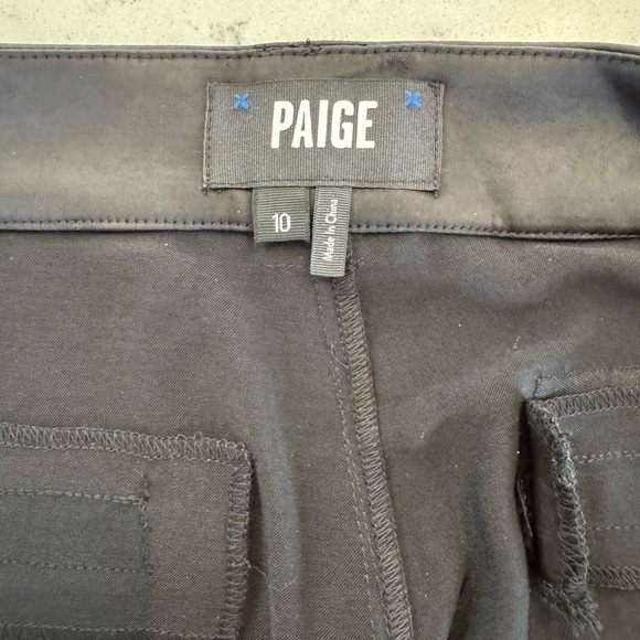PAIGE Satin cargo pants Black Size 10 Dress Up Holiday Party - Picture 7 of 12